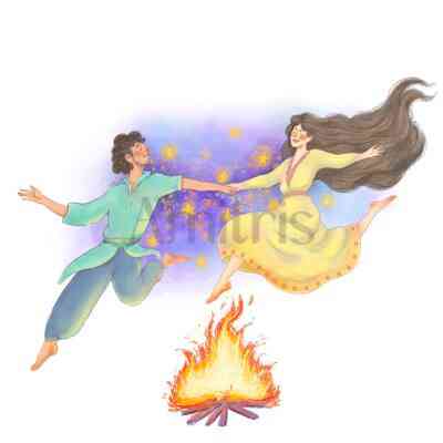 Greeting cards — festival motifs